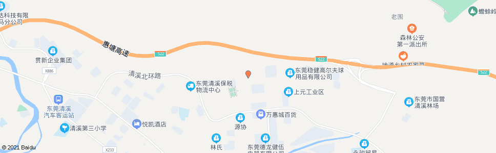 东莞松树岗村_公交站地图_东莞公交_妙搜公交查询2025