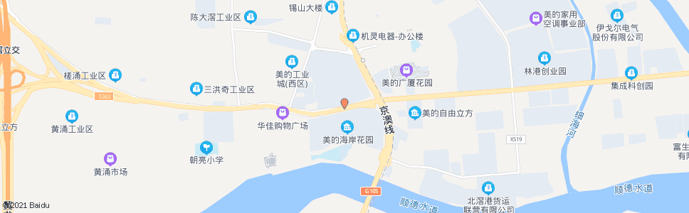 佛山三乐路北滘站(美的海岸花园)_公交站地图_佛山公交_妙搜公交查询2024