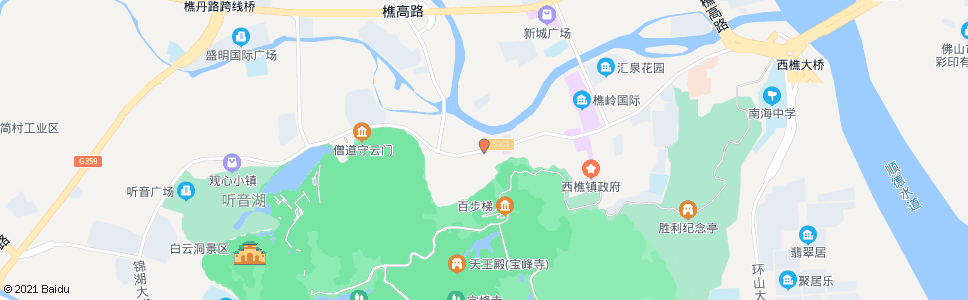 佛山省荣军医院(荣校)_公交站地图_佛山公交_妙搜公交查询2024