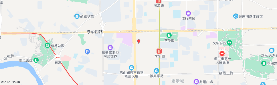 佛山市中心血站_公交站地图_佛山公交_妙搜公交查询2025