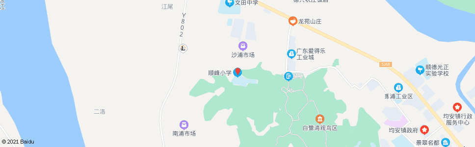 佛山顺峰小学_公交站地图_佛山公交_妙搜公交查询2024