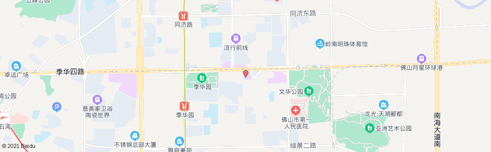 佛山东建世纪广场西门_公交站地图_佛山公交_妙搜公交查询2024