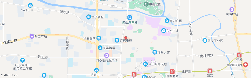 佛山市中医院_公交站地图_佛山公交_妙搜公交查询2025