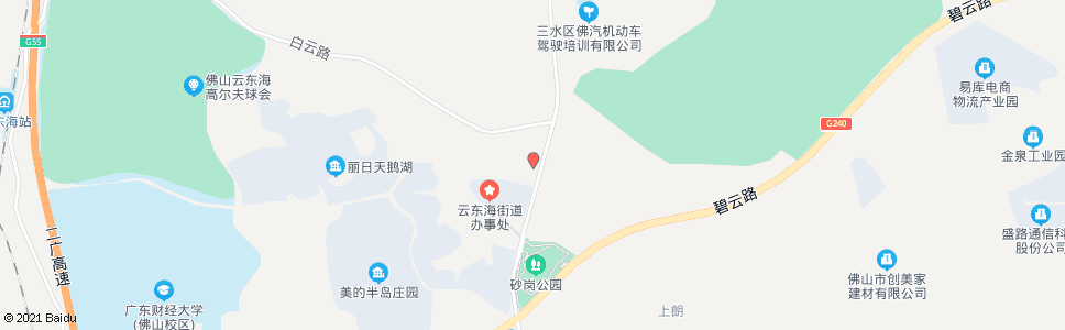 佛山云东海街道办_公交站地图_佛山公交_妙搜公交查询2025