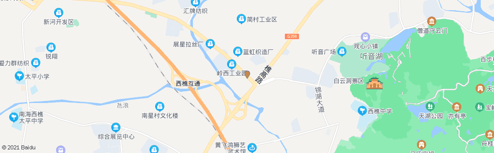 佛山锦湖大道西江公路路口_公交站地图_佛山公交_妙搜公交查询2025