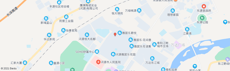 河源雅居乐南门_公交站地图_河源公交_妙搜公交查询2024