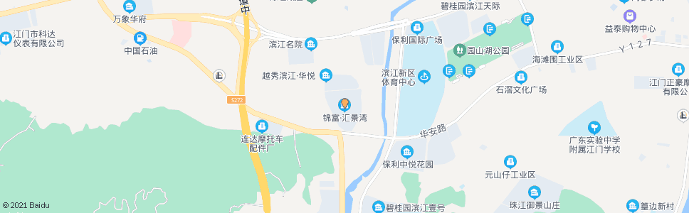 江门锦富汇景湾南_公交站地图_江门公交_妙搜公交查询2024