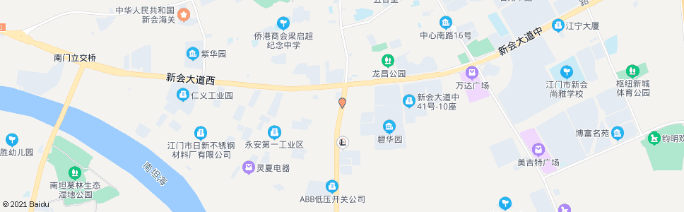 江门安怀坊_公交站地图_江门公交_妙搜公交查询2024