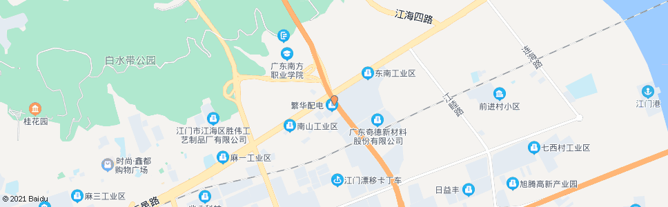 江门东南工业区_公交站地图_江门公交_妙搜公交查询2024