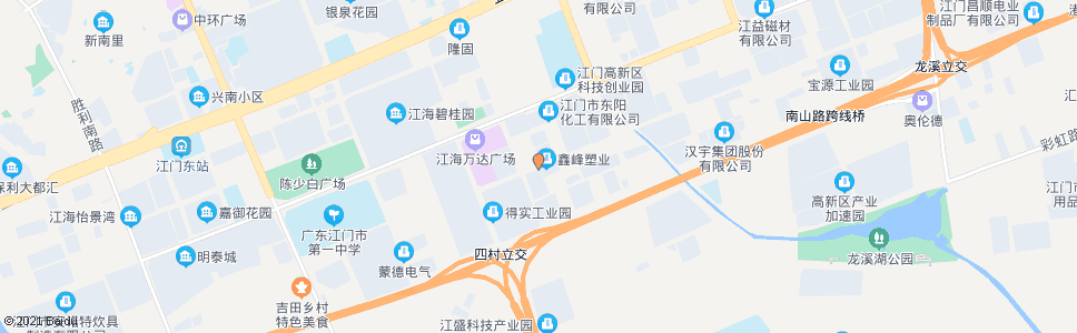 江门得发路_公交站地图_江门公交_妙搜公交查询2024