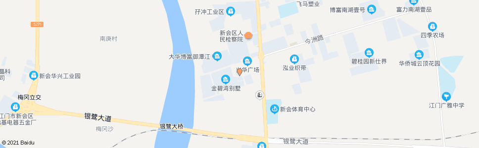 江门新会地税局_公交站地图_江门公交_妙搜公交查询2024