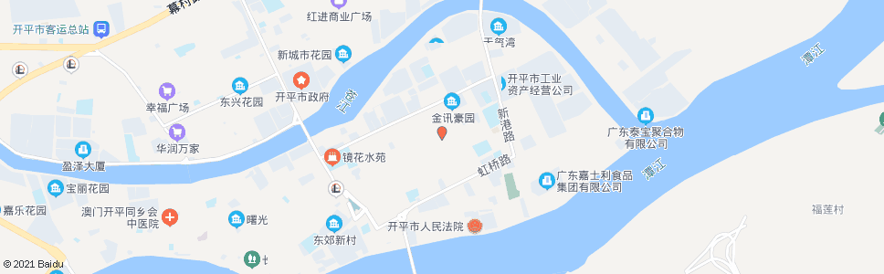 江门银海市场站_公交站地图_江门公交_妙搜公交查询2024