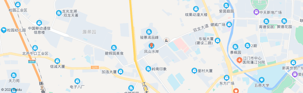 江门凤山水岸_公交站地图_江门公交_妙搜公交查询2024