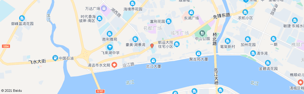 清远后街中学_公交站地图_清远公交_妙搜公交查询2024