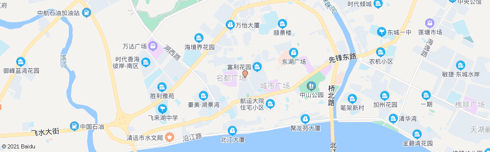 清远西门街路口_公交站地图_清远公交_妙搜公交查询2024