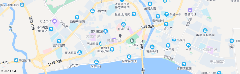 清远弥敦道(城市广场)_公交站地图_清远公交_妙搜公交查询2024