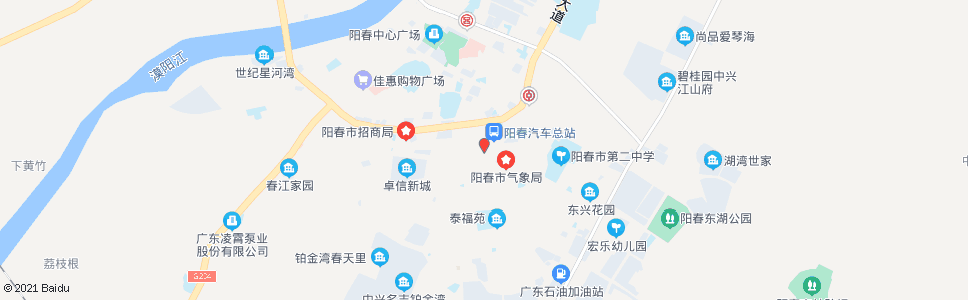 阳江荣都酒店_公交站地图_阳江公交_妙搜公交查询2024