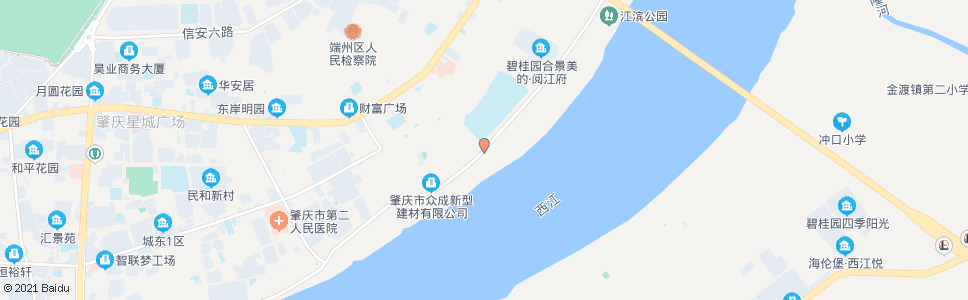 肇庆市一中新校_公交站地图_肇庆公交_妙搜公交查询2024