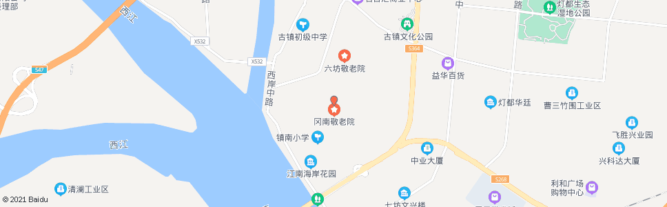 中山冈南学校_公交站地图_中山公交_妙搜公交查询2024