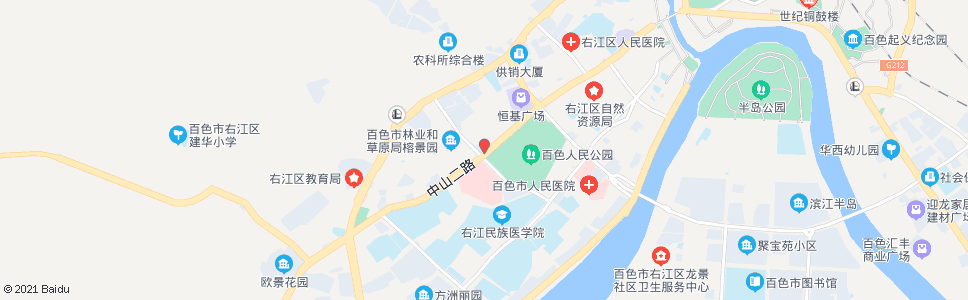 百色电信大楼_公交站地图_百色公交_妙搜公交查询2024
