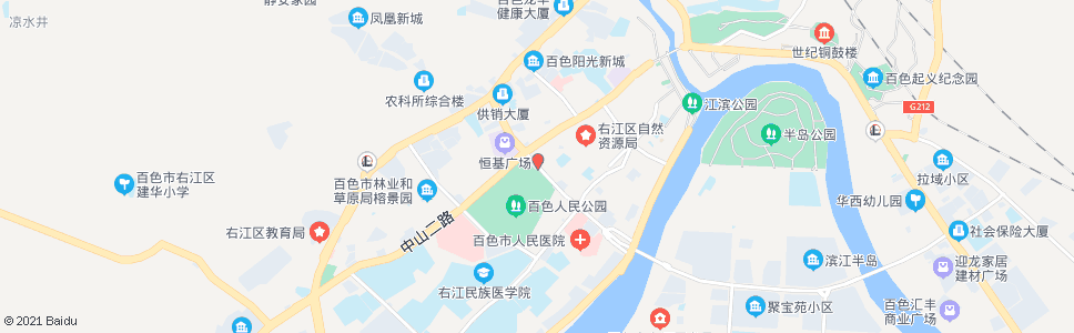 百色森林广场_公交站地图_百色公交_妙搜公交查询2024