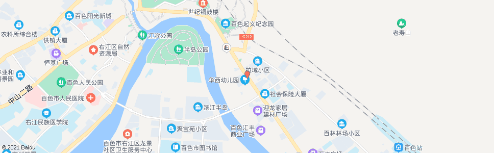 百色右江报社印刷厂_公交站地图_百色公交_妙搜公交查询2024