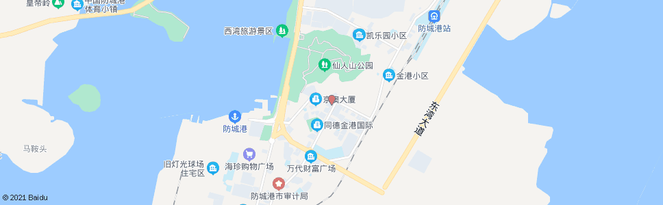 防城港荣恒大酒店_公交站地图_防城港公交_妙搜公交查询2024