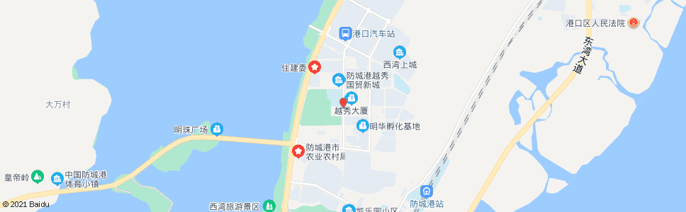 防城港桃花湾体育馆_公交站地图_防城港公交_妙搜公交查询2024