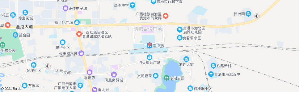 贵港火车站入口_公交站地图_贵港公交_妙搜公交查询2024
