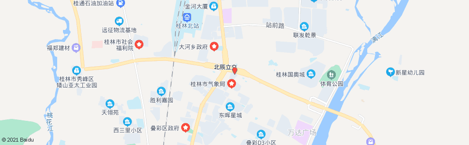 桂林乌石街农贸市场_公交站地图_桂林公交_妙搜公交查询2024