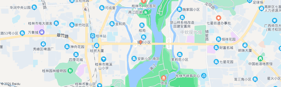 桂林安新小区_公交站地图_桂林公交_妙搜公交查询2024