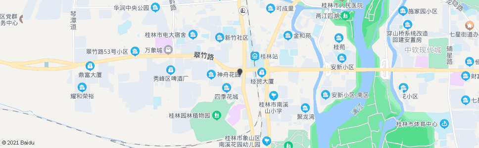 桂林香江饭店_公交站地图_桂林公交_妙搜公交查询2024