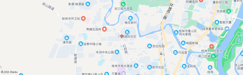 桂林红岭路_公交站地图_桂林公交_妙搜公交查询2024