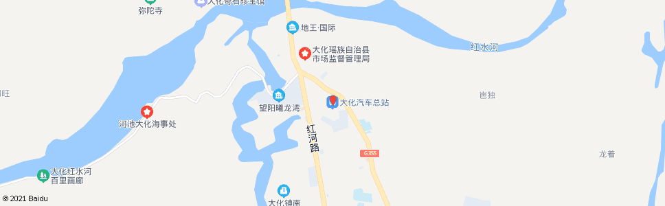 河池大化汽车总站_公交站地图_河池公交_妙搜公交查询2024