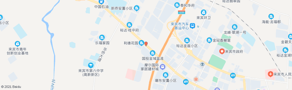 来宾高速路桥(西)_公交站地图_来宾公交_妙搜公交查询2024