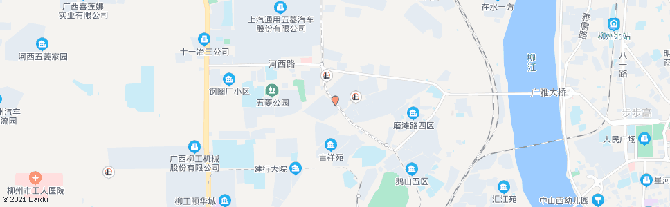 柳州西环装饰建材市场_公交站地图_柳州公交_妙搜公交查询2024