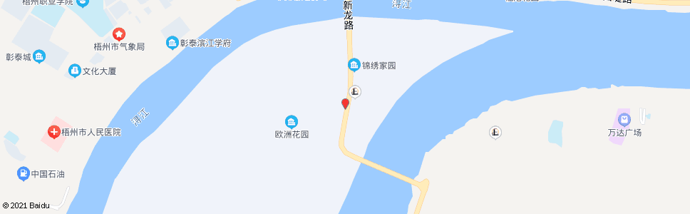 梧州长洲岛总站(盈洋家具广场)_公交站地图_梧州公交_妙搜公交查询2024