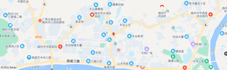 梧州西环路_公交站地图_梧州公交_妙搜公交查询2024