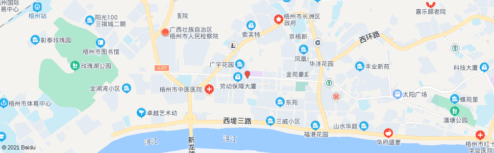 梧州新兴三路_公交站地图_梧州公交_妙搜公交查询2024