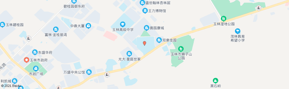 玉林市体育中心_公交站地图_玉林公交_妙搜公交查询2024