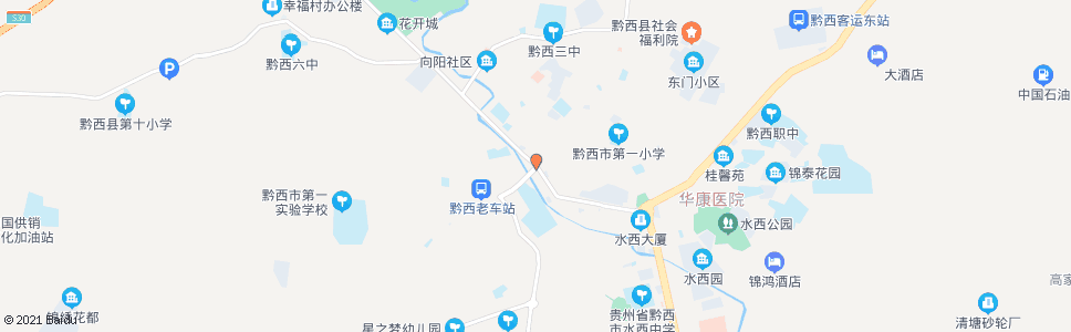 毕节水西大道路口_公交站地图_毕节公交_妙搜公交查询2024