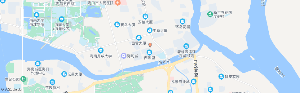 海口水岸阳光_公交站地图_海口公交_妙搜公交查询2024