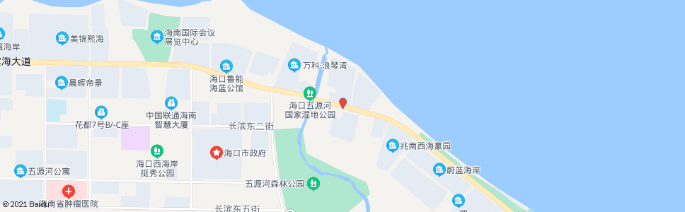 海口黄金海岸酒店_公交站地图_海口公交_妙搜公交查询2024