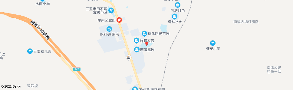 三亚南滨中学_公交站地图_三亚公交_妙搜公交查询2024