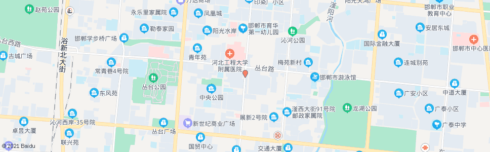 邯郸站前大街丛台路口_公交站地图_邯郸公交_妙搜公交查询2024