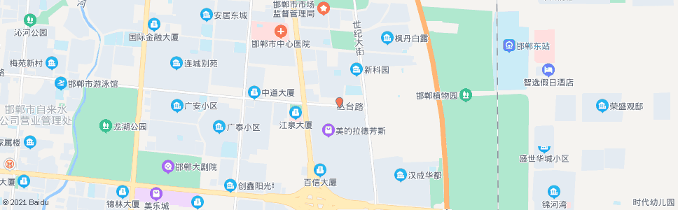 邯郸丛台路东环街口_公交站地图_邯郸公交_妙搜公交查询2024