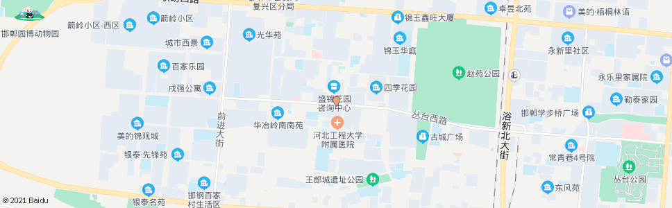 邯郸丛台西路建设街口_公交站地图_邯郸公交_妙搜公交查询2024