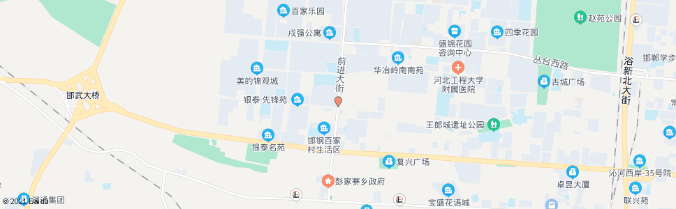 邯郸前进街口_公交站地图_邯郸公交_妙搜公交查询2024