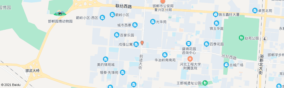 邯郸百家村五区(鑫岭家具城)_公交站地图_邯郸公交_妙搜公交查询2024