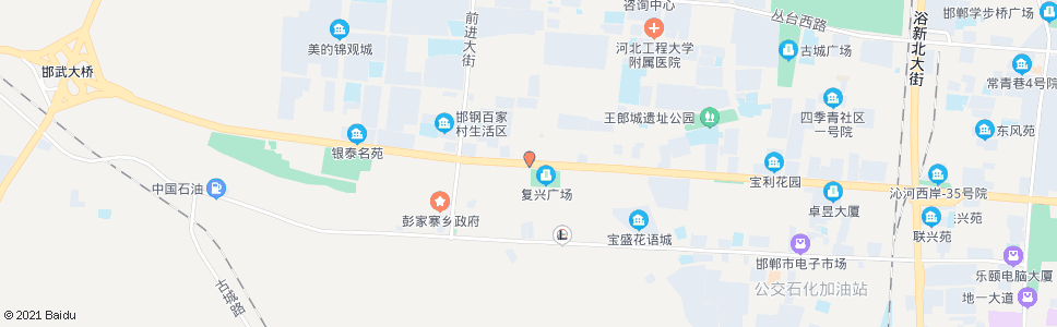 邯郸王郎新村_公交站地图_邯郸公交_妙搜公交查询2024